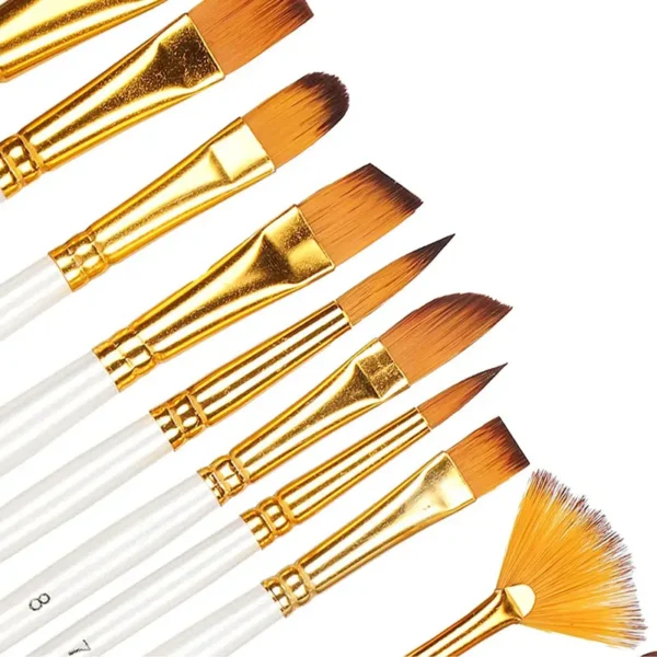 13Pcs Painting Brushes Set Artist Painting Brush for Oil Acrylic Watercolor Gouache Paint Professional Artist Supplies 1