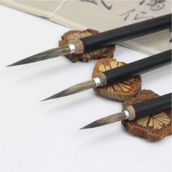3pcs set Copper Head Hook Line Pen Calligraphy Boutique Color Painting Brush 4