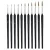 kf S13ebdc1aa3c7498aa9c56bb7efe6b836z 11Pcs Premium Miniature Fine Detail Paint Brushes Set Mini Tiny Artist Brushes for Oil Watercolor Acrylic