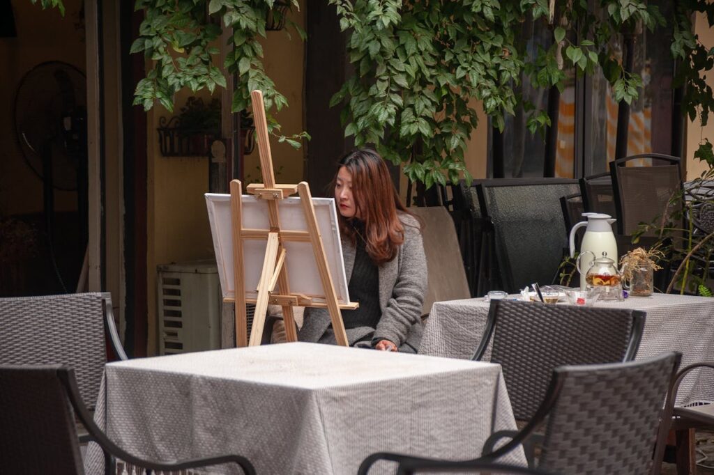 Autumn on Canvas: A Beginner's Guide to Fall Painting Acrylic (2025) 2 Fall Painting Acrylic Woman Painting