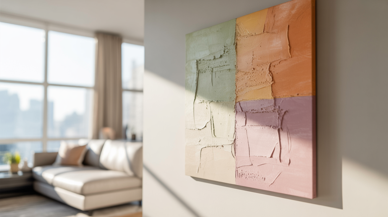 0002 3 minimalist textured canvas art on a wall uMrxmkA7SyCe7c5Zq9AORg K2Dkia5 RaeLH FC22 7IQ
